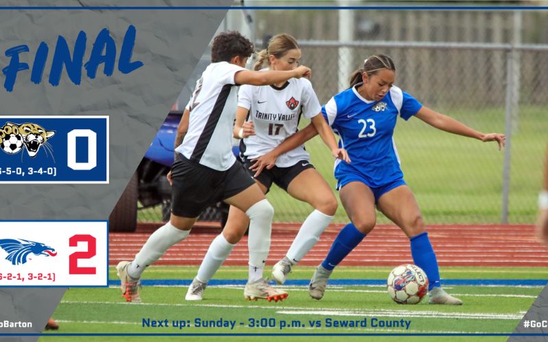 Second half goals sink Barton women’s Soccer in 2-0 loss at Hutchinson