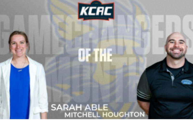 Able, Houghton Earn KCAC Gamechangers of the month for September