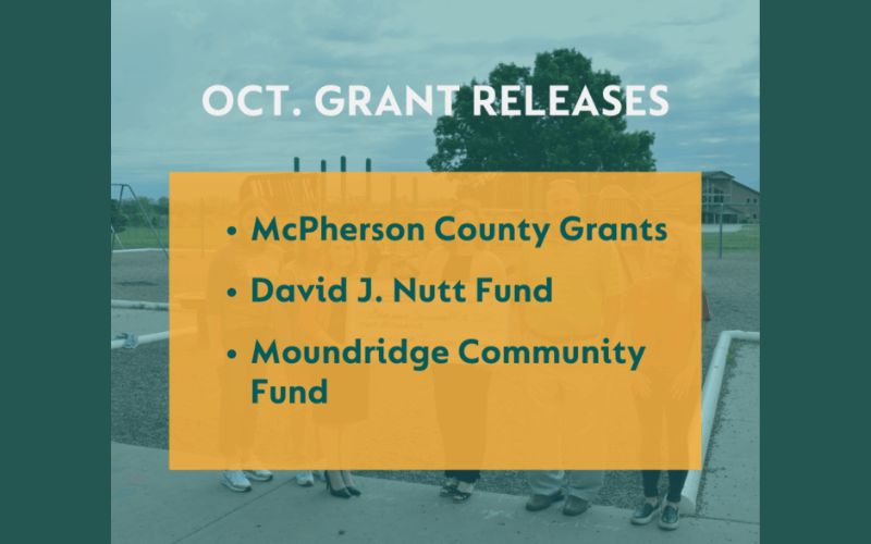 McPherson County Community Foundation Releases $63,000 in October
