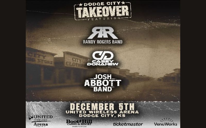 Randy Rogers Band, Casey Donahew, & Josh Abbott Band Come Together for “Dodge City Takeover”