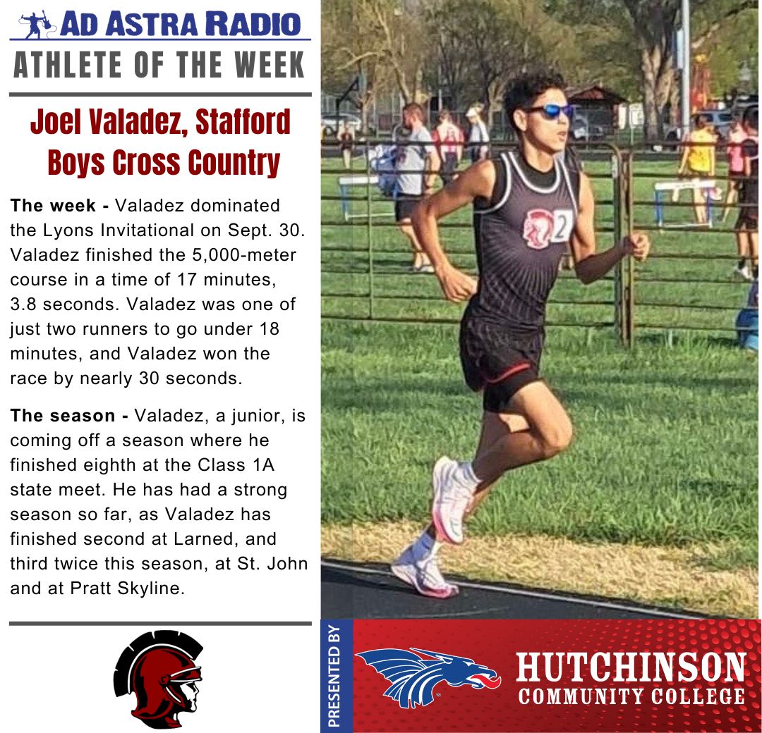 Athlete of the Week: Joel Valadez, Stafford Boys Cross Country