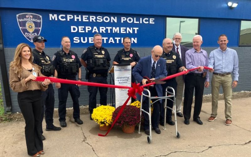 McPherson Police Department Hosts Ribbon Cutting for New Substation