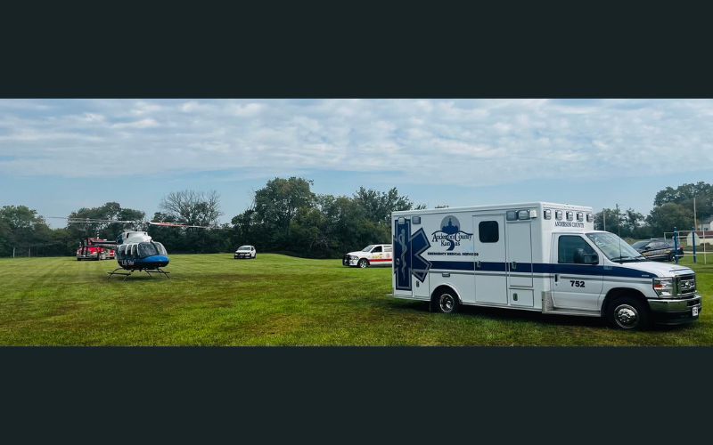 One Person Airlifted after Vehicle Falls on Them Near Westphalia