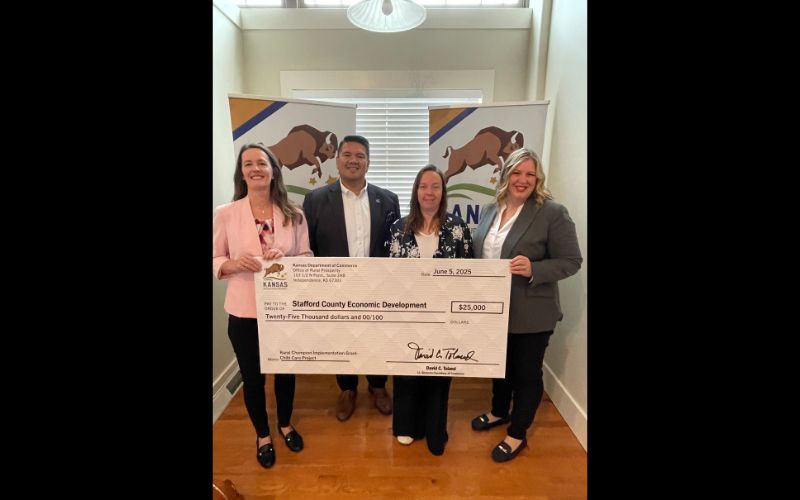 Stafford County Economic Development is awarded $25,000 to complete Rural Champion Community Project on Childcare