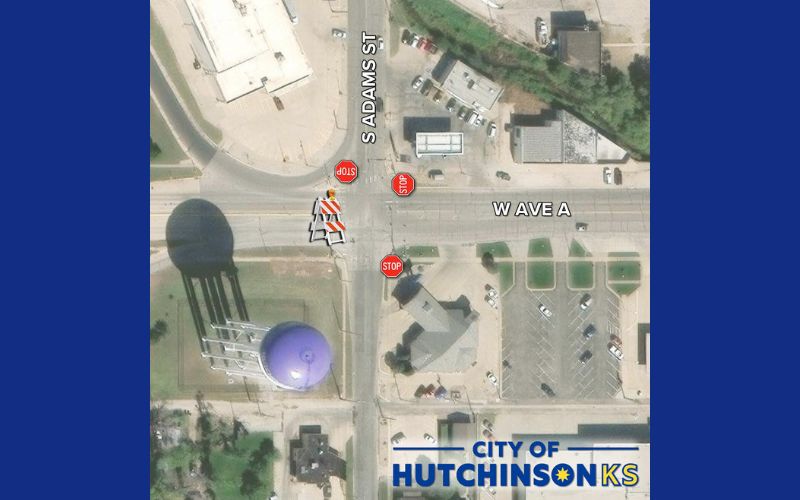 City of Hutchinson Schedules Traffic Signalization Change at W Avenue A and S Adams Street