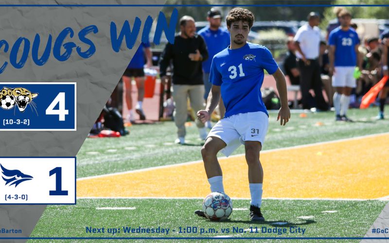 No. 8 Barton nets trio in first half, cruises past Tabor JV 4-1