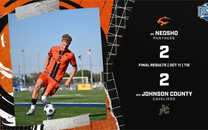 Neosho Men’s Soccer Draws With Johnson County