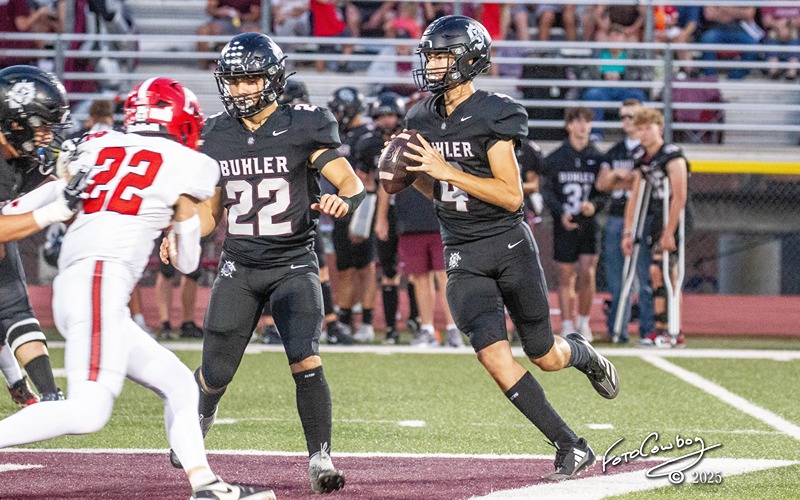 Buhler Scores 9 Touchdowns Against El Dorado, Improves to 4-2