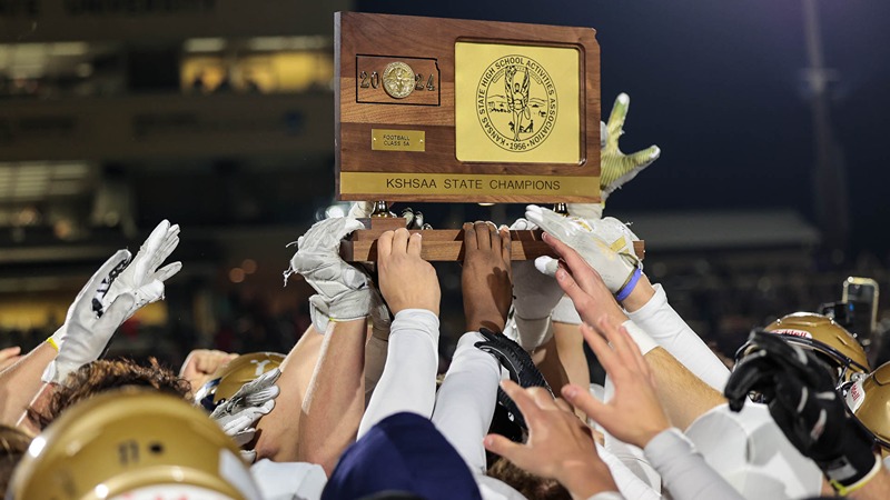 Nine Kansas State High School Football Title Games Will be Played Friday, Saturday at Three Sites