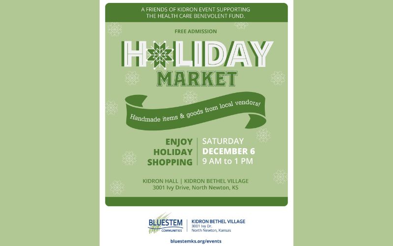 Kidron Bethel Village to Host Community Holiday Shopping Event