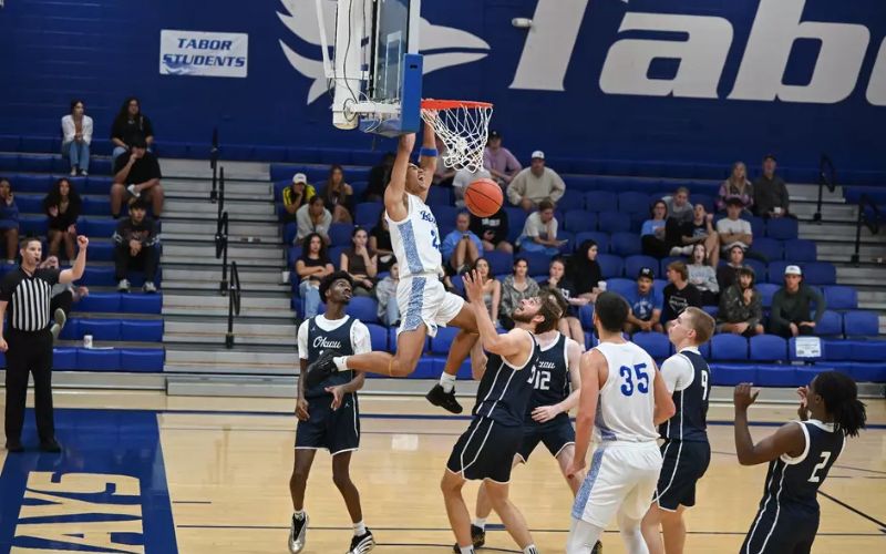 Six Bluejays Finish in Double Figures in Gritty Loss To Eagles