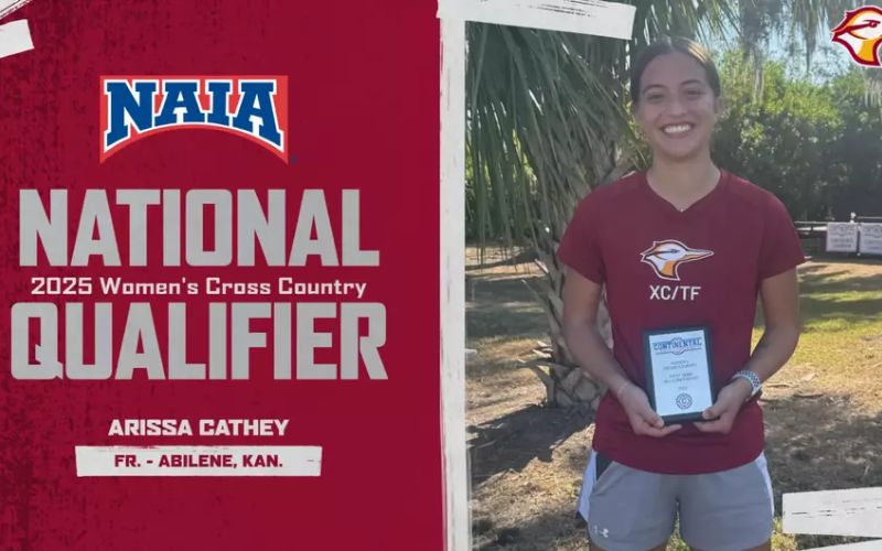 Freshman Arissa Cathey Punches Ticket to NAIA National Meet