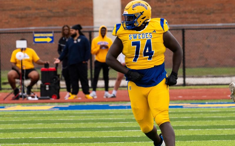 Johnson Tallies 73 yards and a Score, Swedes Football Falls 37-6