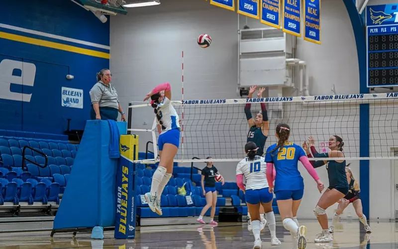 Bluejay Volleyball Finishes season in style, Bringing down Saint Mary in Five-Set Thriller
