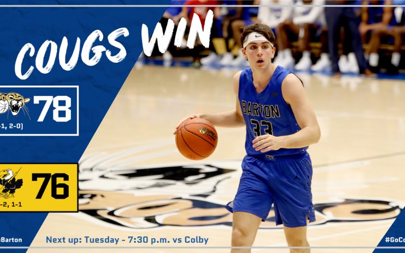 Late comeback lifts 17th ranked Cougars Men’s Basketball to victory at Cloud County