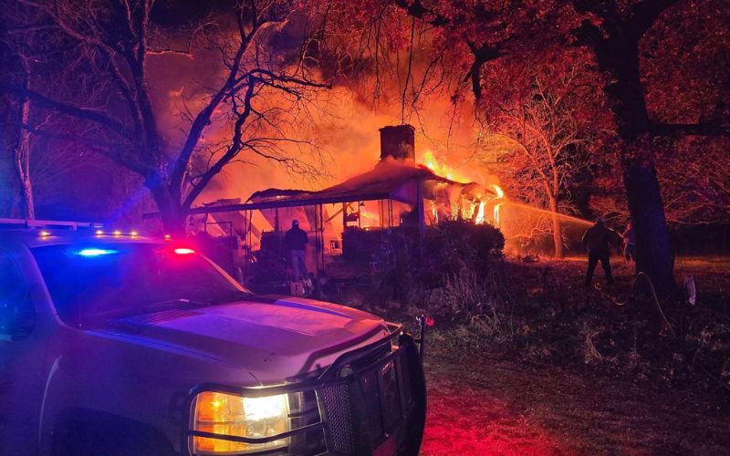 Saturday Night Fire Destroys Rural Woodson County Home