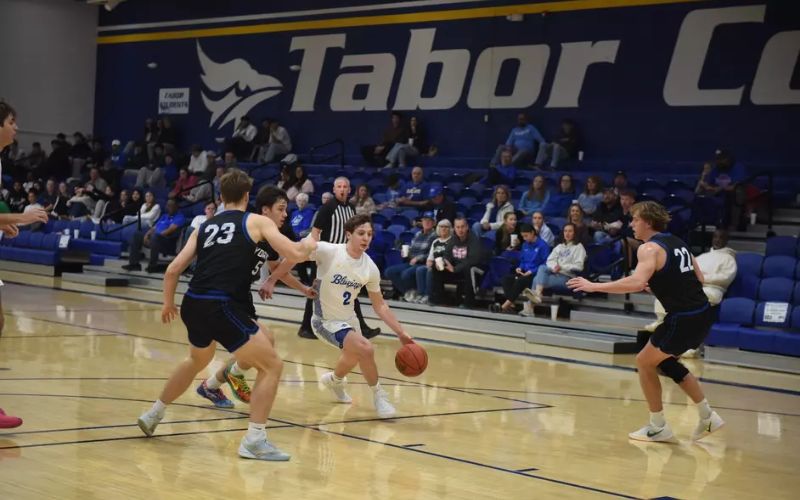 Four Bluejay Men finish in double figures as TC falls to Friends in Wichita
