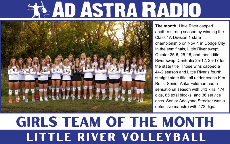Ad Astra Radio Girls Team of the Month: Little River Volleyball