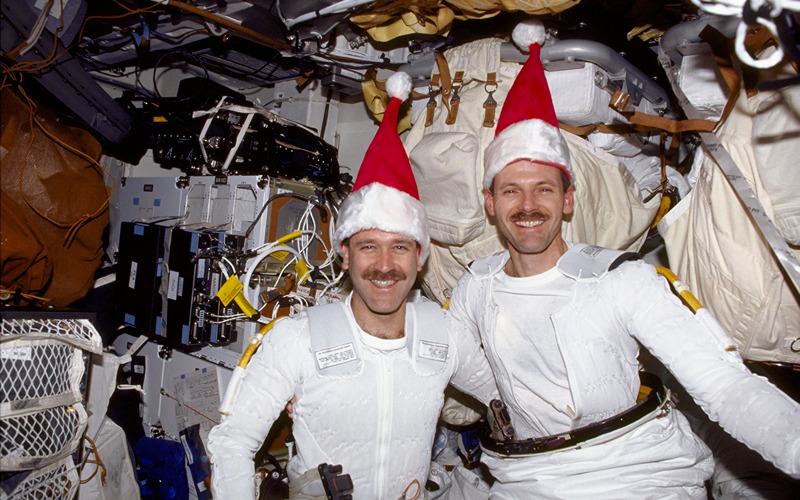 Santa Hat from Christmas Space History Now on Display at the Cosmosphere