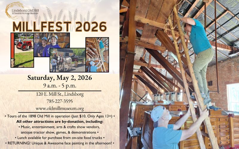Lindsborg Museum Celebrates Kansas Agriculture at Millfest on May 2 – Ad Astra...