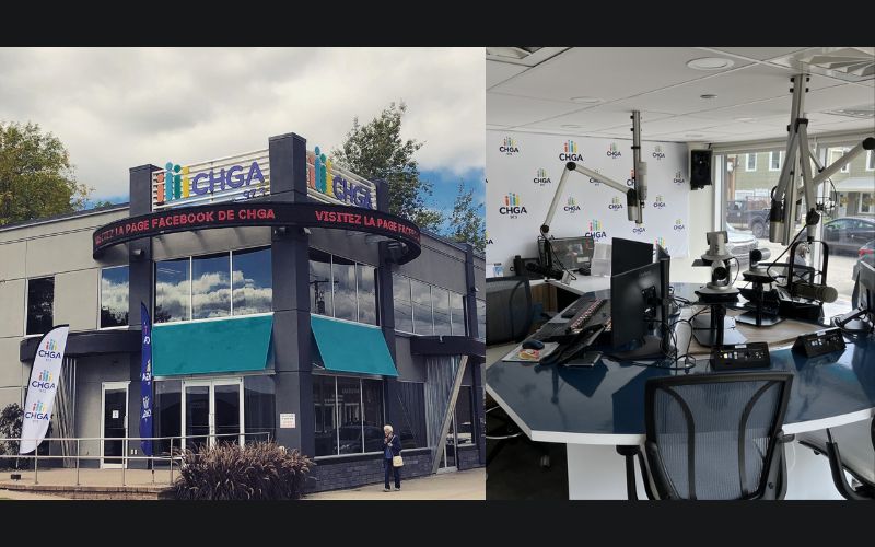 CHGA Radio and studio in Maniwaki, Quebec, Canada