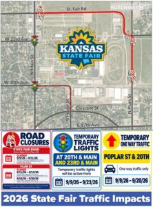 Map of 2026 State Fair Traffic Impacts