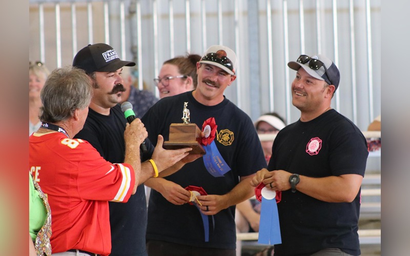 Hutchinson Fire Department- Champions 2026 Celebrity Goat Milking