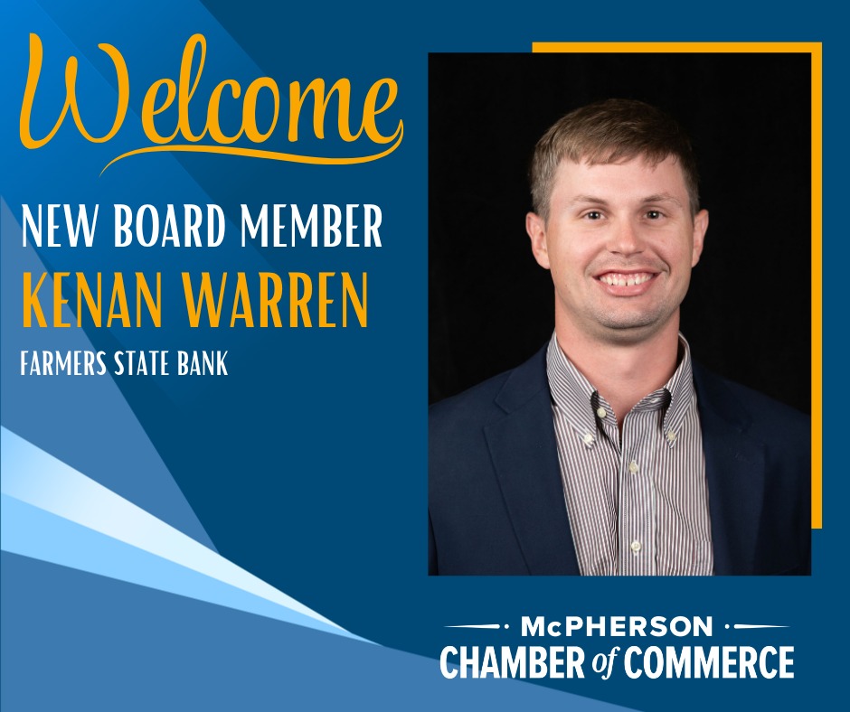McPherson Chamber Welcomes New Board Member